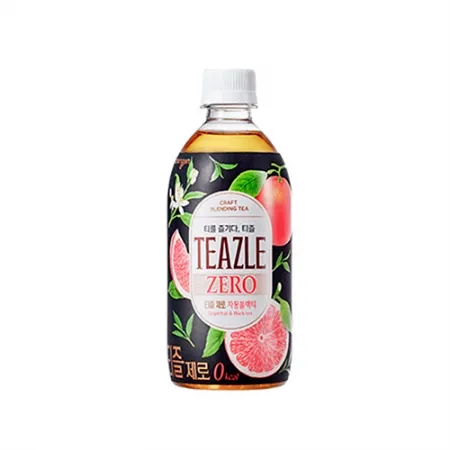 웅진식품 티즐(자몽블랙티_제로_PET_500ml 500g/EA)