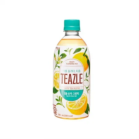 웅진식품 티즐(유자그린티_PET_500ml 500g/EA)