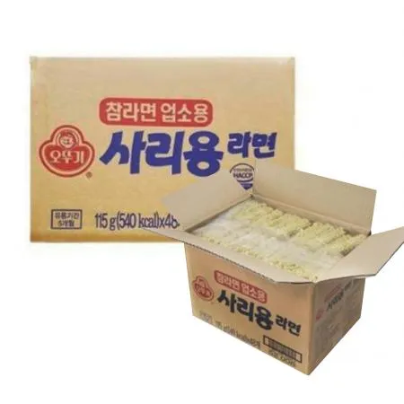 ※낱개포장아님※ 참라면 사리면(업소용 115g*48EA/BOX) 덕용라면 라면사리 사리면