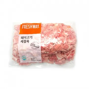 프레시웨이 돈뒷다리(참푸드팜_3*2*0.3cm 찌개용 1Kg/EA)/국내산