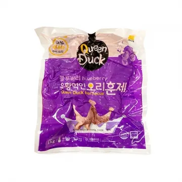 퀸덕 훈제오리(블루베리유황먹인_무항생제오리로만든_슬라이스 1Kg/EA)