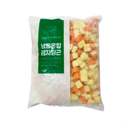 EasyWay냉동혼합채소(2종_감자+당근 짜장용 1Kg/EA)/중국산