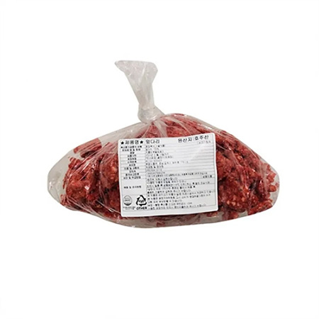 부경식품 소앞다리(다짐육 볶음용 500g/EA)/호주산