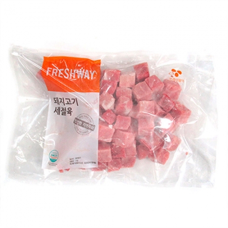프레시웨이 돈등심(참푸드팜_2.5*2.5*2.5cm 장조림용 1Kg/EA)/국내산 이미지