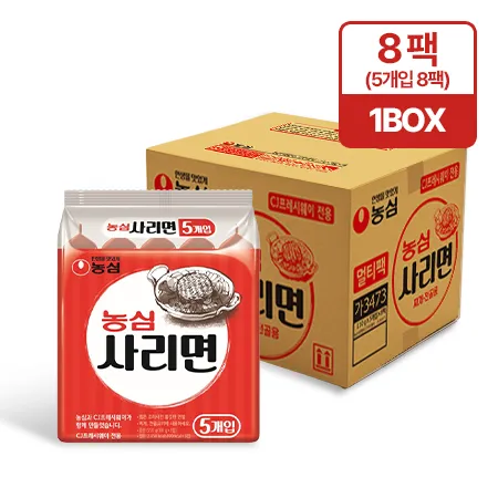 ★초특가★농심 라면 사리면 멀티팩 1박스(110g x 40개입)