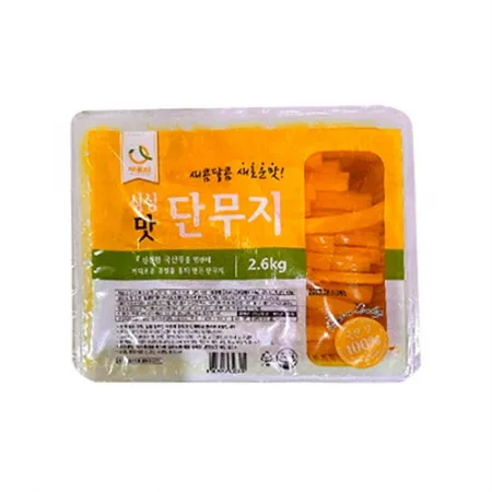 새로미 싱싱맛단무지(13mm 김밥용 2.6Kg/EA)