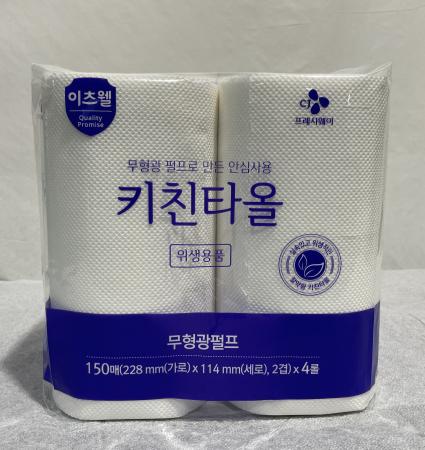 이츠웰 키친타올(150매_4롤 EA)