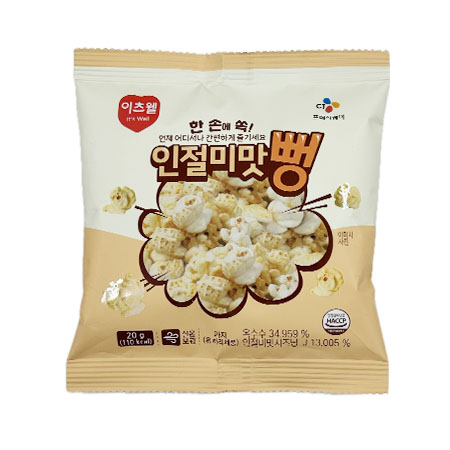 이츠웰 포켓팝콘_인절미뻥(20g*30입 20g/EA)