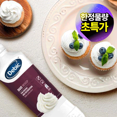 ★초특가★ 데빅 휘핑크림 (듀오휩 1Kg/EA)