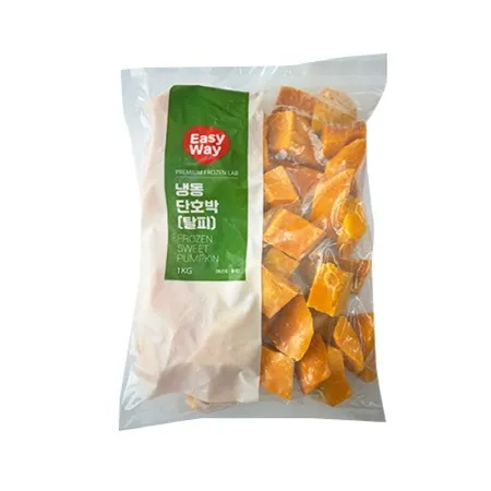 EasyWay냉동단호박(2~4cm절단_다이스_탈피 1Kg/EA)