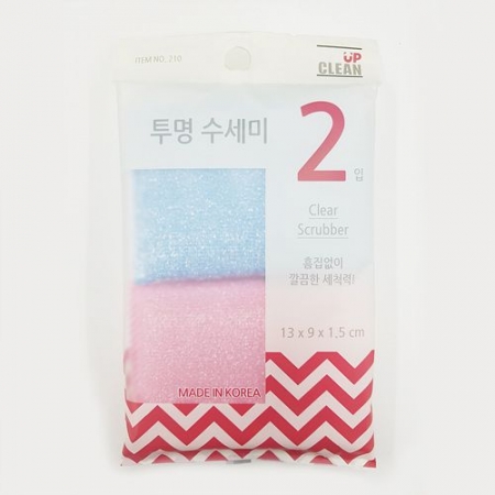 크린업 투명수세미(13*9*1.5cm_2입 EA)