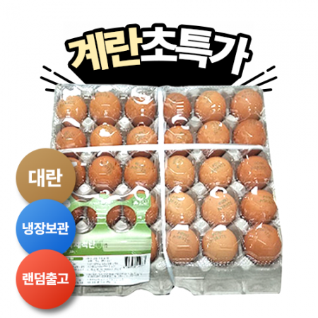 프레시원 프레시세척란(대란_52g*30입 1.56Kg/EA)