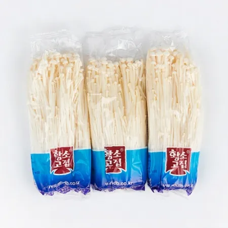 팽이버섯(상품 150g*3개입 450g/EA)/국내산 이미지