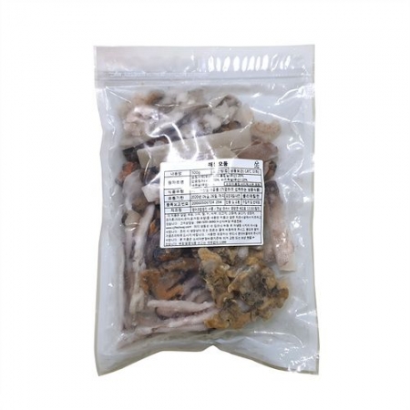 해물모둠(5종_오징어채+갑오징어족+홍합살+바지락살+새우살 500g/EA)/국내산