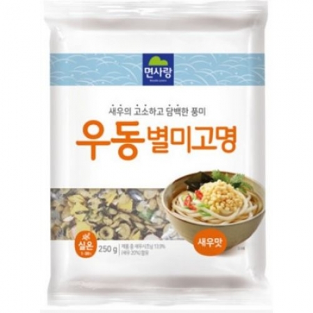 면사랑 우동별미고명(새우맛 250g/EA)