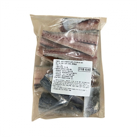 서풍 삼치(내장제거_60~80g/토막 구이용 1Kg/EA)/국내산