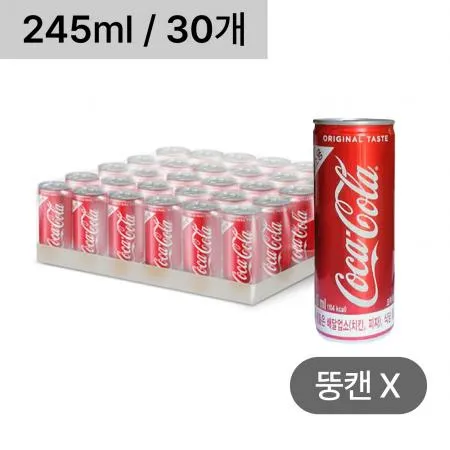 코카콜라 콜라(245ml*30EA/BOX) 이미지