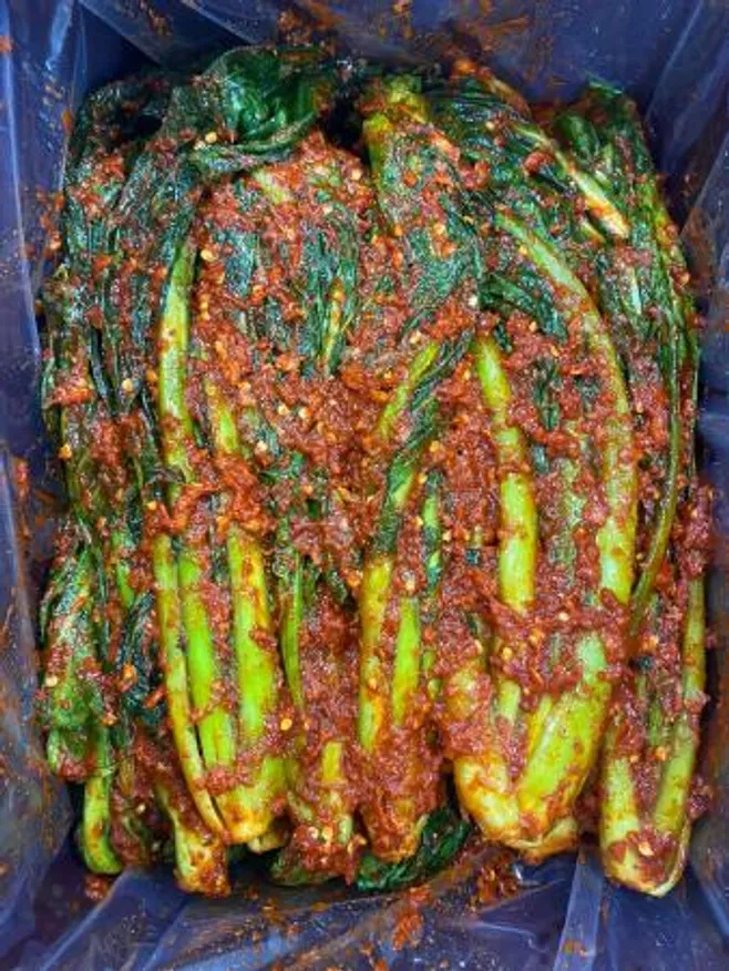 돌산갓김치 10kg 업소용 대용량 이미지