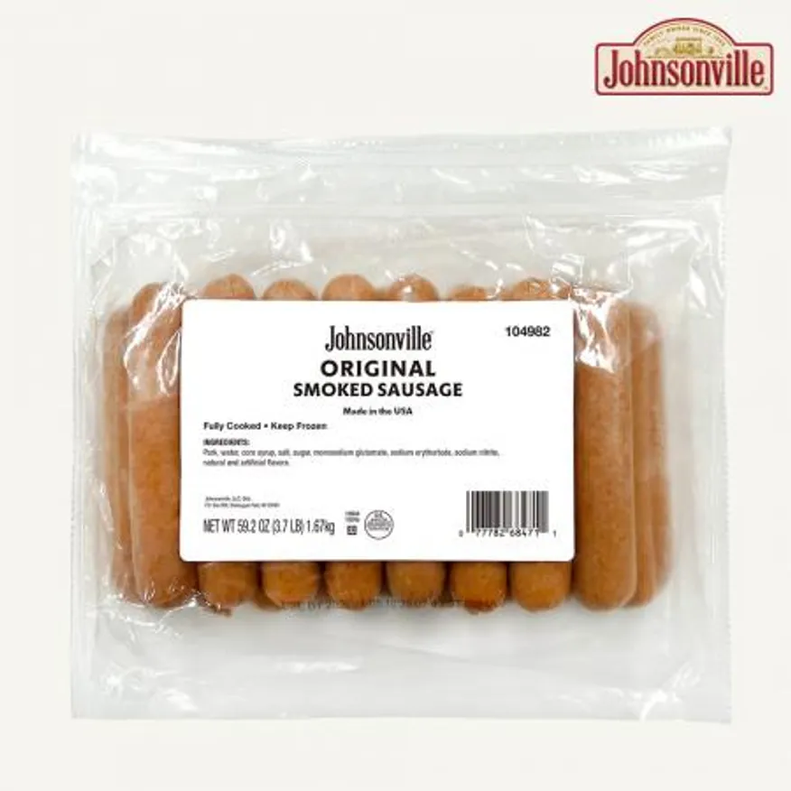 (리뉴얼)쟌슨빌 스모크소시지 3.34kg(1670g*2팩))/27-28개입 이미지