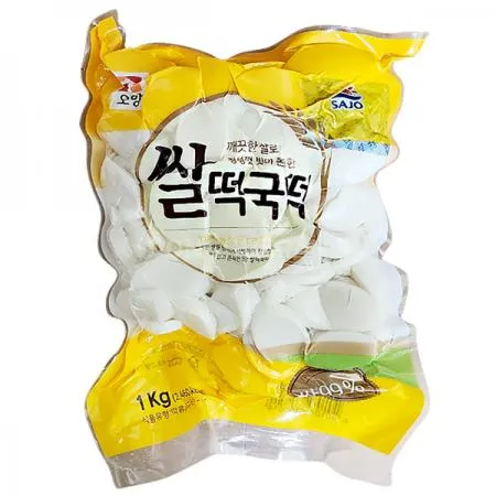 사조오양 쌀 떡국떡 1kg 진공 냉장