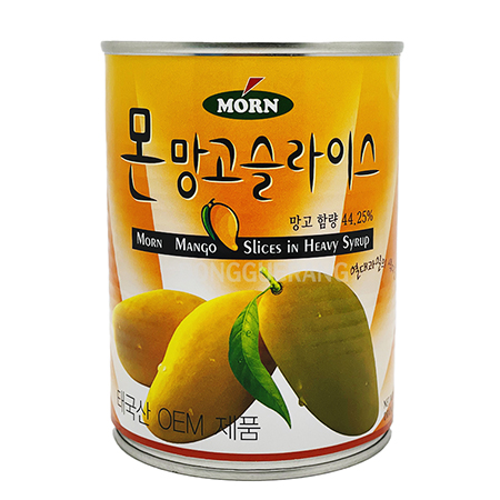 몬 망고 슬라이스(캔/망고함량44.25%) 565g 이미지