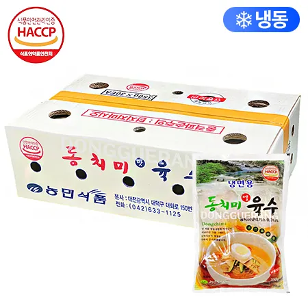 농민식품 냉면용 동치미맛육수 (농민/동치미/냉면육수/개별포장) BOX(350gx30)