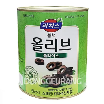 리치스 블랙올리브(슬라이스/대) 3kg