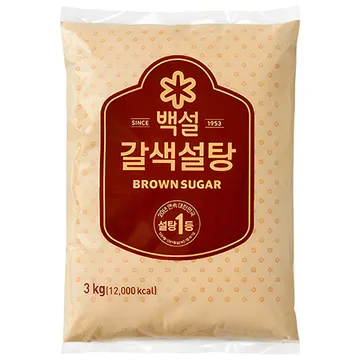 백설 갈색설탕 (황설탕) 3kg