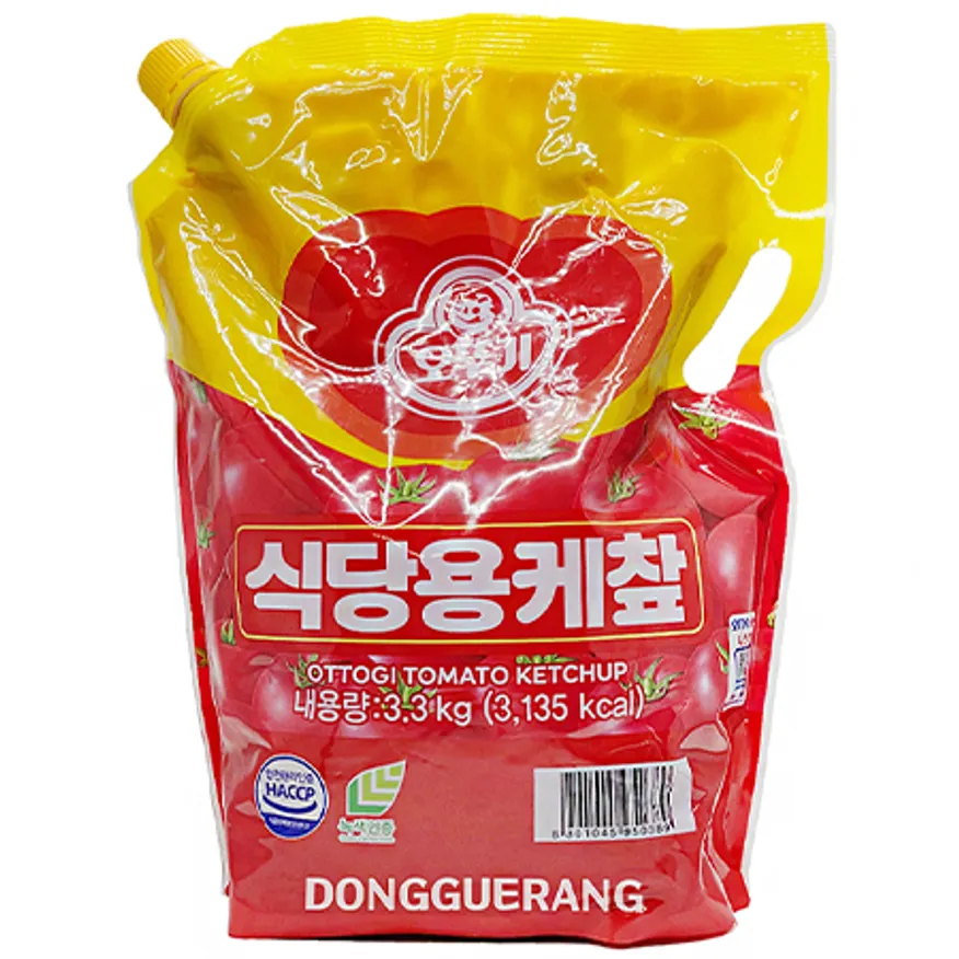 오뚜기 토마토 케찹 (캡스파우치/스파우트 팩/케챂) 3.3kg - 최저가 사업자 식자재 | 식봄