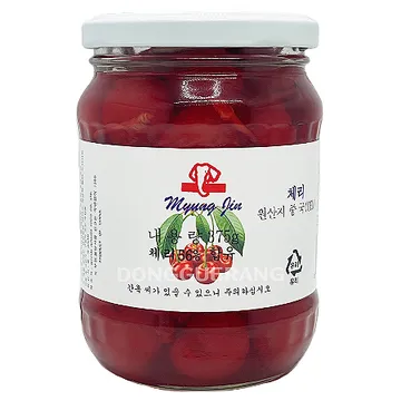 명진무역 꼭지있는 레드체리(소) 적체리/홍체리 375g