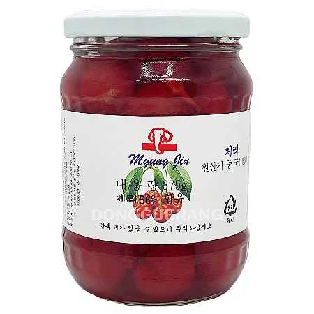 명진무역 꼭지있는 레드체리(소) 적체리/홍체리 375g 이미지