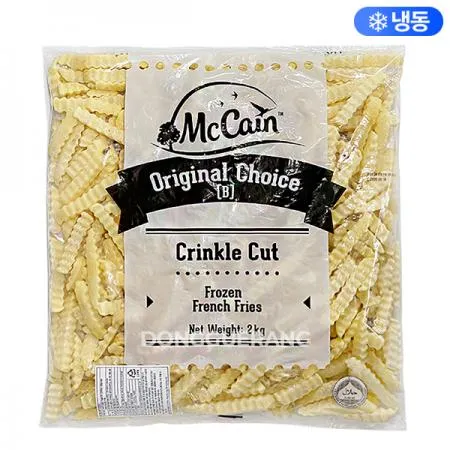크링클컷 주름감자 (맥케인/중국산/감자튀김) 2kg