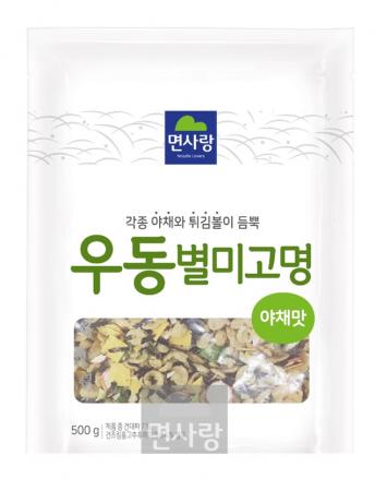 면사랑 야채맛 우동별미고명 500g 건더기스프