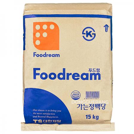 푸드림 하얀설탕(가는정백당/대한제당/백설탕/흰설탕) 15kg