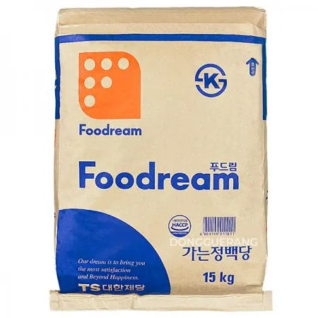 푸드림 하얀설탕(가는정백당/대한제당/백설탕/흰설탕) 15kg