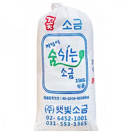 만나 꽃소금(햇빛소금/수입/재제염) 15kg