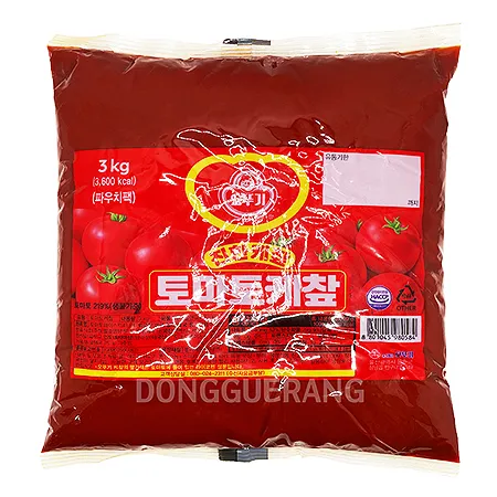 오뚜기 진한 토마토 케찹 (파우치/케챂/뚜껑없음) 3kg - 최저가 사업자 식자재 | 식봄