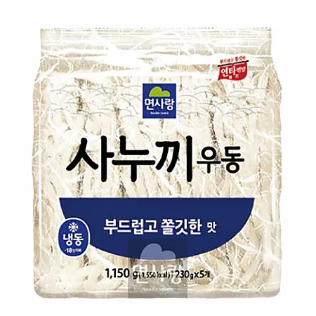 면사랑 부드럽고 쫄깃한 사누끼우동(낱개) 1150g