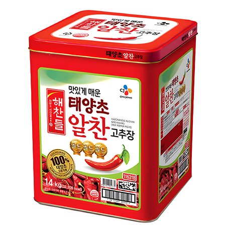 해찬들 태양초 알찬 고추장 14kg (캔)