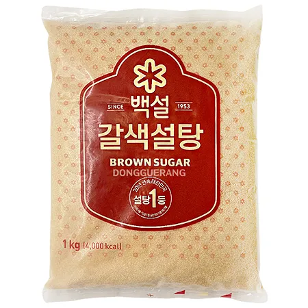 백설 갈색설탕(황설탕) 1kg 이미지