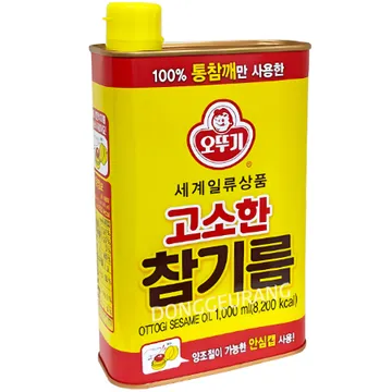 오뚜기 고소한 참기름 (안심캡) 1L