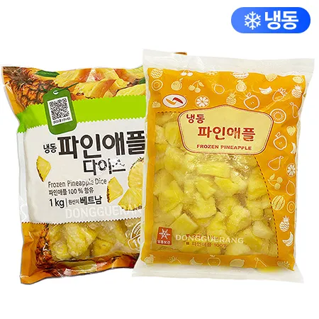 냉동 파인애플 다이스(IQF/재호)[랜덤출고!]