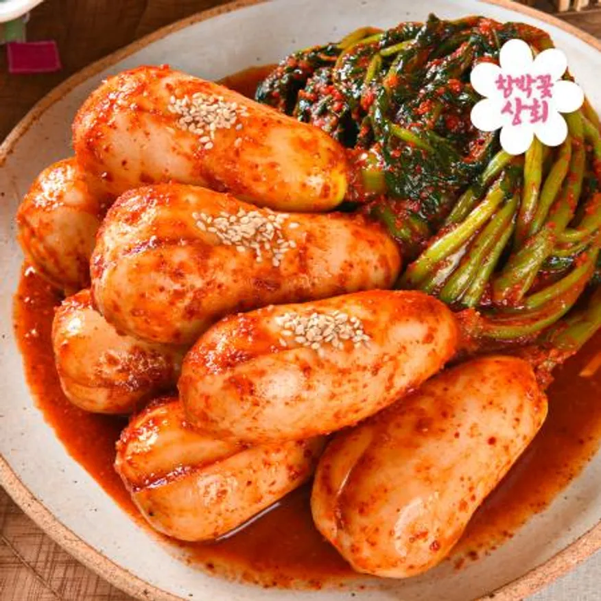 국내산100% 갓담은 전라도 총각김치 1kg 이미지