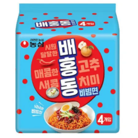 배홍동 비빔면 멀티팩 137G X 4개입 농심