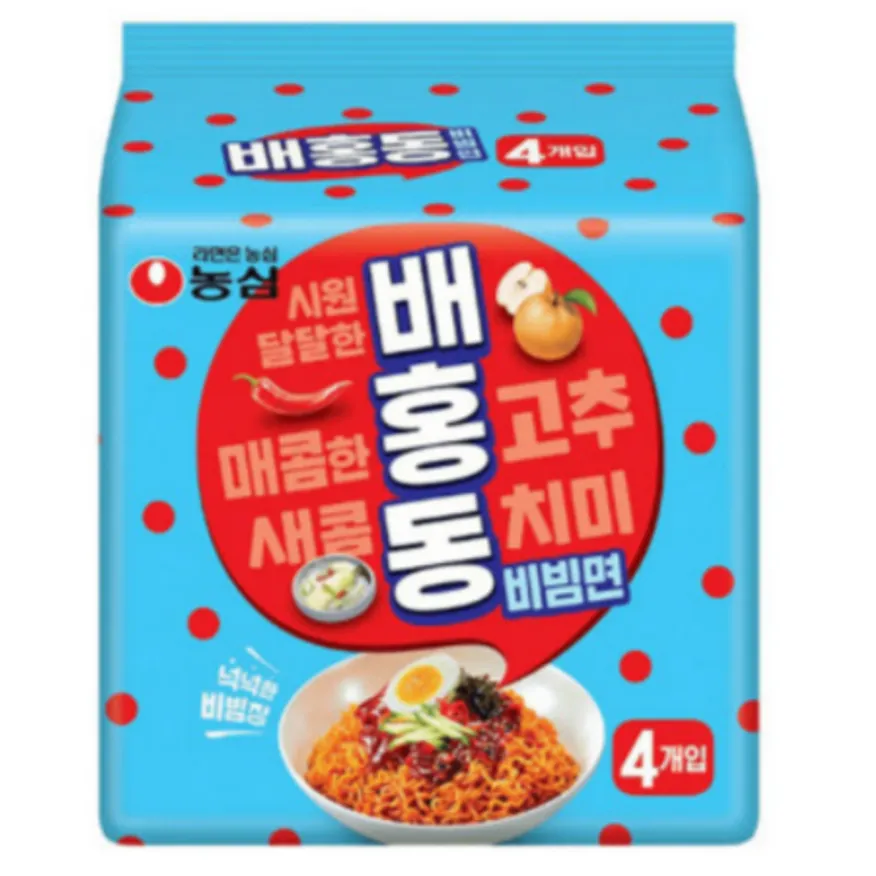 배홍동 비빔면 멀티팩 137G X 4개입 농심 이미지