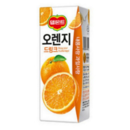 델몬트 드링크팩 오렌지 1BOX 190ML X 24개입 롯데 칠성