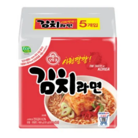 김치라면 멀티 1BOX 120G X 5개입 X 8EA 오뚜기 이미지