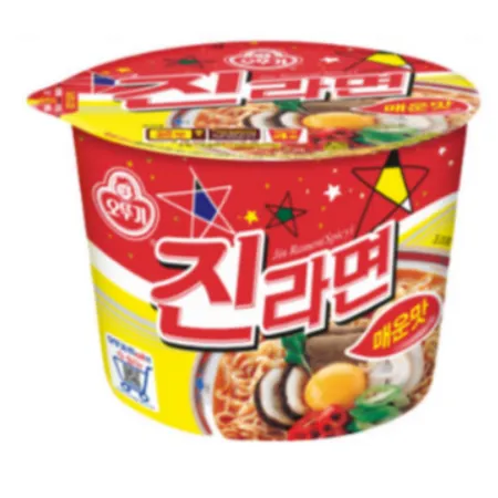 진라면 매운맛 큰컵면 1BOX 110G X 12개입 오뚜기