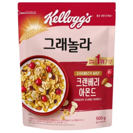 크랜베리 아몬드 그래놀라 500G 켈로그
