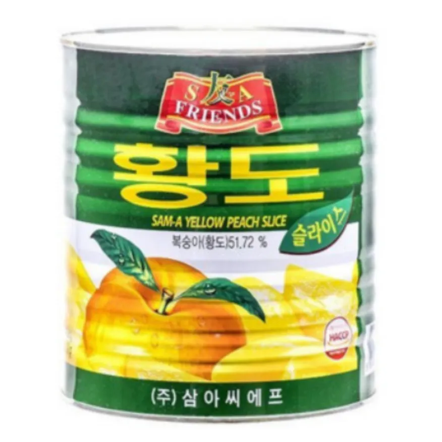 황도 통조림 2.96KG 삼아 이미지